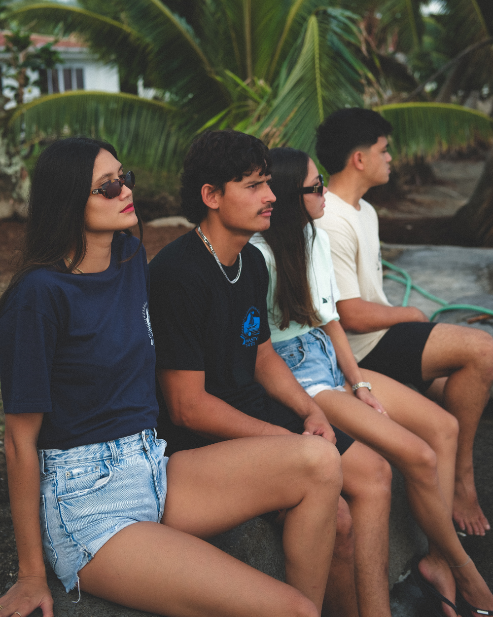 T-shirt Dynasty Tahiti crew polynésien