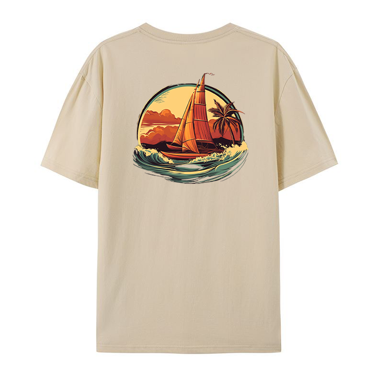 T-shirt polynésien surfwear - Tapati Va'a - 100% Coton -Chillmood