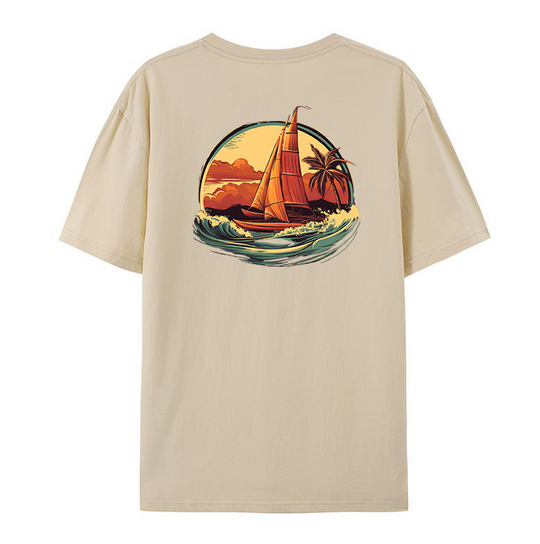 T-shirt polynésien surfwear - Tapati Va'a - 100% Coton -Chillmood