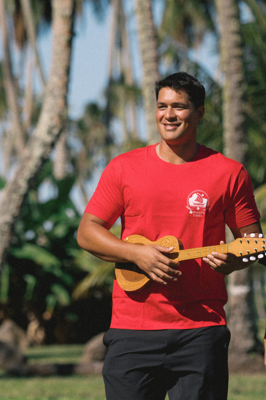 T-shirt - Aito va'a - Rouge - DYNASTY TAHITI