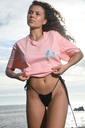 T-shirt Polynésiens Peach Mixte - Mahana Temaratino - couché de soleil